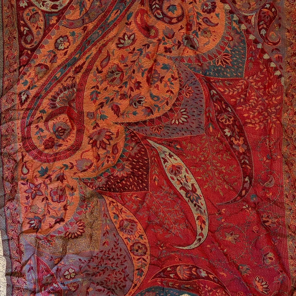 Colorful Paisley Scarf - Picture 3 of 4